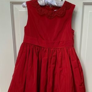 Red little girl dress